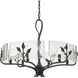 Calla 6 Light 27.75 inch Natural Black Chandelier Ceiling Light